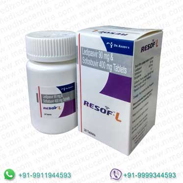 Buy Resof L (Ledipasvir/Sofosbuvir) online at cheap prices | Medixo
