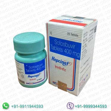 Buy Hepcinat 400 mg Online, 100% Money Back Guarantee - Medixo