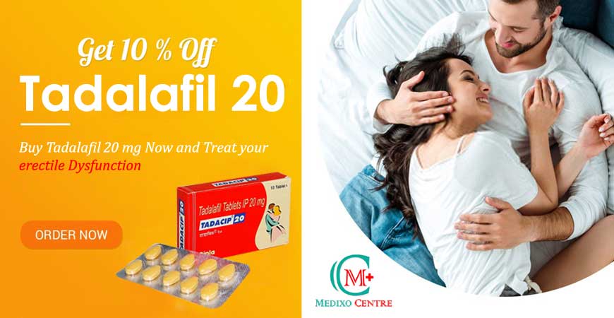 Buy Tadalafil (Cialis) Online & Free Shipping At Medixocentre