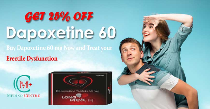 Buy Dapoxetine (Priligy) Online & Free Shipping At Medixocentre